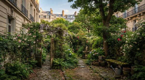 Les secrets d'un jardin parisien au-delà du moyen