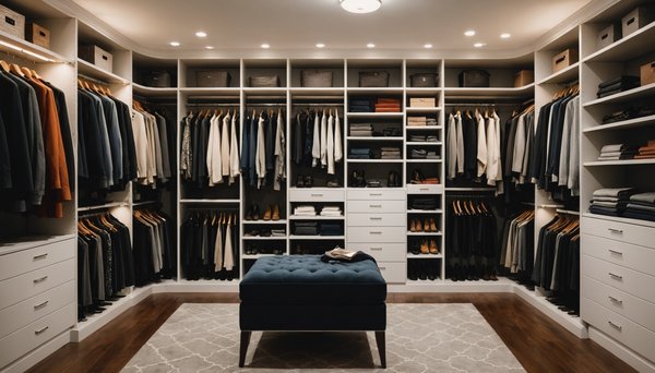 Comment optimiser l'éclairage dans votre penderie